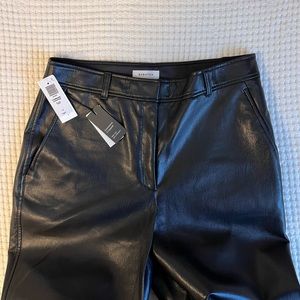 NWT Aritzia faux black leather jeans